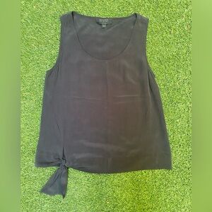 All Saints black silk tank tie sz 6
